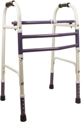 KBG Surgical 2 Rod Height Adjustable Foldable Men/Women/Old People Patient Walker Walking Stick