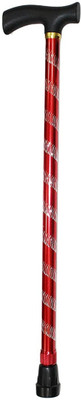 MUBBA Light Weight Walking Sticks Height Adjustable Aluminium Quality Designed Red Walking Stick