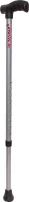 DR YONIMED Walking Stick Grey Single Leg Height Adjustable For Old Men & Women Walking Stick