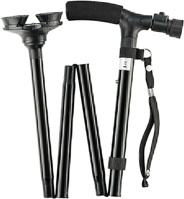 N2K2 Enterprise Portable Aluminium Alloy Handle Dependable Professional Folding Walking Stick Walking Stick