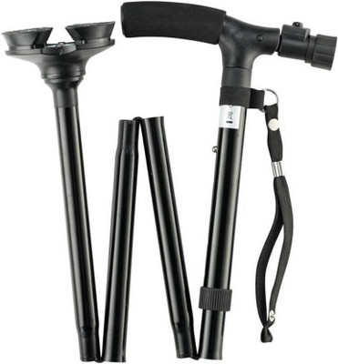 N2K2 Enterprise walking stick with non slip rubber and LED lights for old people Walking Stick