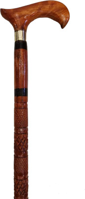 RanaCreation Morning wooden walking light brown stick for men and women Walking Stick