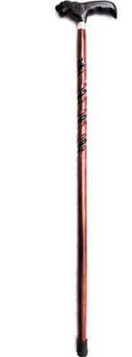RanaCreation Morning wooden walking stick in lion handle Walking Stick