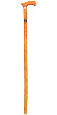 RanaCreation Morning wooden walking stick in yellow color for grandpaa and grandmaa Walking Stick