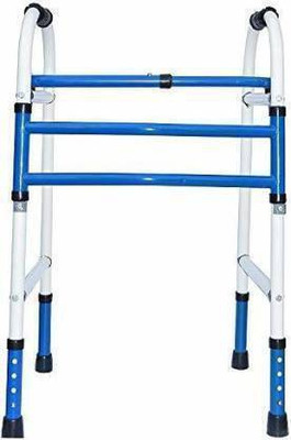 CLASORA ® Premium Double Bar Light weight Height Adjustable Folding Walker Walking Stick