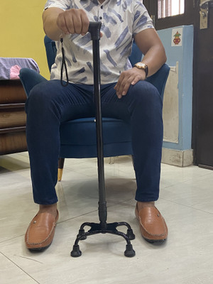 ASR SURGICAL Adult Walking Cane Support Stick for Men/Women/Old People, Height Adjustable Walking Stick