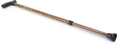 RCSP Walking Stick for Men/Women Old Age Height Adjustable Single L-Shaped coper coat Walking Stick
