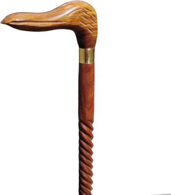 RanaCreation Wooden walking stick in 3fold rassa with duck handle Walking Stick