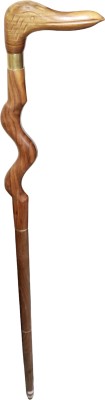 RanaCreation Wooden walking stick in duck handle Walking Stick