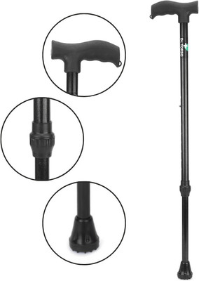 DR DOC Sturdy with Adjustable Height, Steel body for Men/Women, Patients & old people Walking Stick