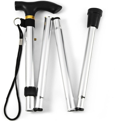 MCP 4 Folding Sections Folding Aluminium Walking Stick Walking Stick