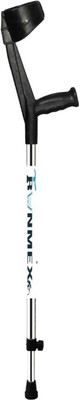 RUNMEX Surgical Elbow Crutch Black Height Adjustable Walking Stick