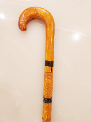 Sanvi Creation Mart Round Handle Fancy design laker finish walking stick 36 Inches Walking Stick
