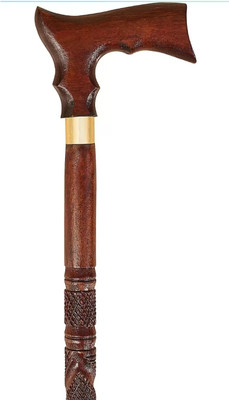 Hithika creation Antique design wooden walking stick for grandpaa and grandmaa Walking Stick