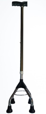KD THINK 4 Leg Aluminum Quadripod Walking Cane| Adjustable Height| For Men & Women Walking Stick