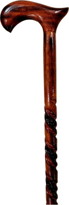 RanaCreation Morning wooden walking stick in half rope for men and women Walking Stick
