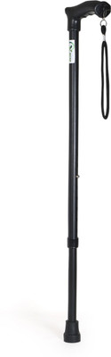 RCSP Walking Stick Black for Men/Women/Old Age People Single Leg Height Adjustable Walking Stick