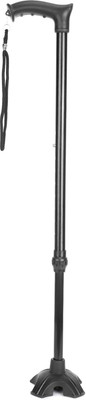 KD THINK 1 Leg Quadripod Walking Cane| Non-Slip, Adjustable Height| For Men & Women Walking Stick