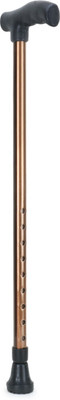 RCSP Walking Stick for Men/Women Height Adjustable 1 Leg Shaped coper coat Walking Stick