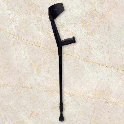 RanaCreation Elbow walking stick with steel material in black color Walking Stick