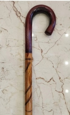 Hithika creation Morning wooden walking stick(coloured bainth) for men and women Walking Stick