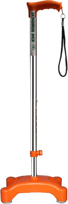 KDS SURGICAL Quadripod with support orange Walking Stick