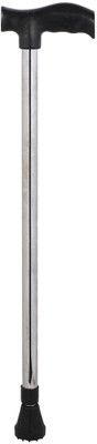 Dr. TORSO Adjustable Silver Walking Stick With Stainless steel Body for Men and Women Walking Stick