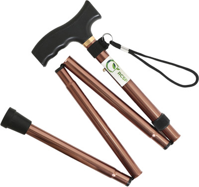 RCSP Imported walking Stick Hight Adjustable Aluminum Single L-Shaped folding Walking Stick