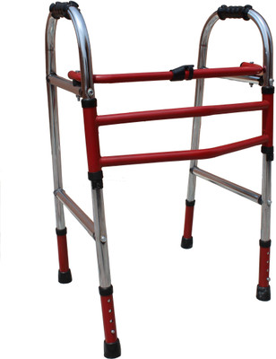 KDS SURGICAL Height Adjustable Foldable Men/Women/Old People Walker Walking Stick