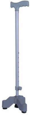 MUBBA Tripod Walking Black Sticks Height Adjustable 3 Leg Stick Walking Stick