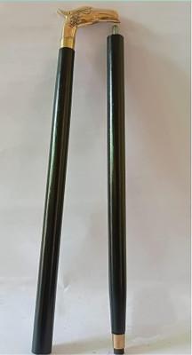 RanaCreation Wooden walking stick in 2fold black eagle. Walking Stick