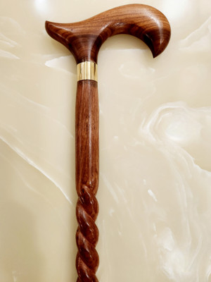 Sanvi Creation Mart Wooden walking stick fancy and adjustable for men and women and oldage person Walking Stick