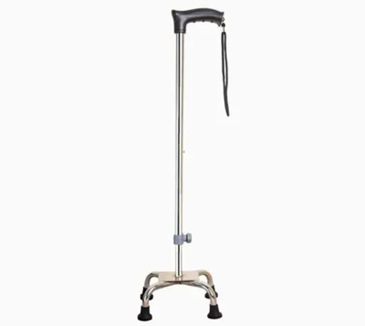 chauhan traders Walking stick for patient 4 leg stainless steel crutch Walking Stick