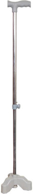 rizemax Tripod 3 leg fiber height adjustable walking stick universal grey Walking Stick