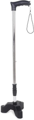kgn surgical Premium height adjustable 3 leg pvc Walking Stick for old age peoplews 67 Walking Stick