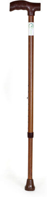 RCSP Wooden Coated Adjustable Lightweight Walking Cane with Height Adjustable Walking Stick