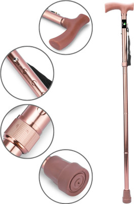 DR DOC Foldable and Height Adjustable Premium Stick for Men/Women/Old People Patient. Walking Stick