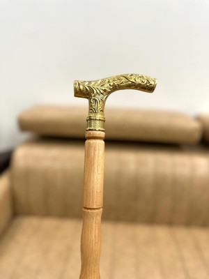 RanaCreation Rosewood Wooden walking stick in 3 fold with kashmiri fancy handle Walking Stick