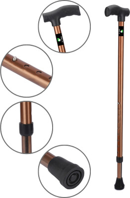 Dr. TORSO Sturdy with Adjustable Height, Steel body for Men/Women, Patients & old people Walking Stick