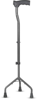 EXCLIQ L Shape Tripod Stick for Physically Challeged, Light Weight Walking Stick