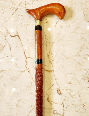 RanaCreation Morning wooden walking stick in pipe rope stick for men and women Walking Stick
