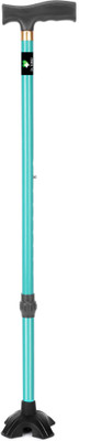 Dr. TORSO Cyan Rubber base I Walking Stick with Adjustable Height Walking Stick deal from flipkart Dr. TORSO Cyan Rubber base I Walking Stick with Adjustable Height Walking Stick deal from flipkart