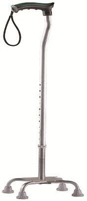 EXCLIQ Quadripod Walking Stick Height Adjustable Walking Stick