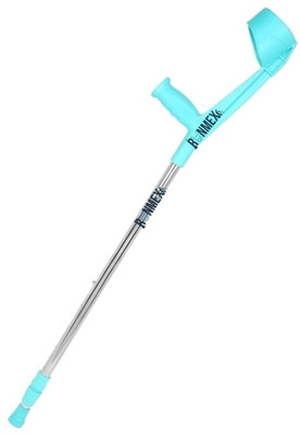 RUNMEX Anti-Slip LightWeight & Adjustable for Comfort-Sea-Green Elbow Crutch Walking Stick