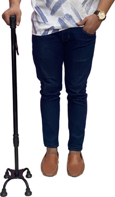 ASR SURGICAL 4 Leg Walking Stick for old peoples Walking Stick