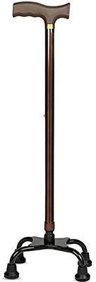 kgn surgical Premium Height Adjustable alumunium Copper C Shape Walking Stick