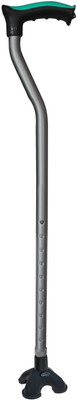 TYNOR Walking Stick Tetra, Grey, Universal, 1 Unit Walking Stick