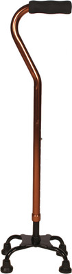 kgn surgical Premium WS 33 Hight Adjustable Aluminum(Copper) Four Leg Shaped Walking Stick