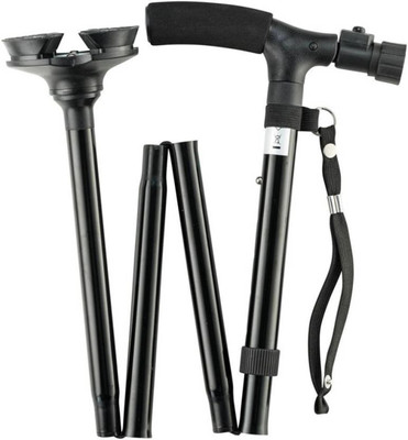Fulkiza Folding Walking Stick With LED Flashlight Walking Stick