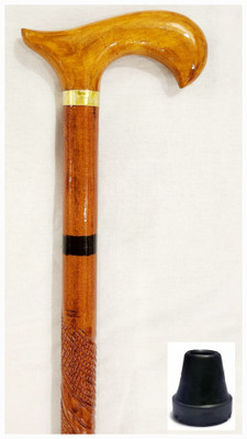 Sanvi Creation Mart Comfortable and adjustable walking stick with base rubber 36 inches Walking Stick